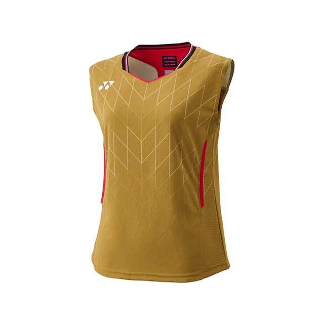 ヨネックス 20916Y ウィメンズゲームシャツ ノースリーブ（ゴールド） サイズ S YONEX