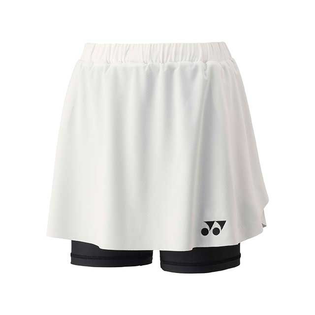 ヨネックス 26181 ウィメンズスカート（インナースパッツツキ）（ホワイト） サイズ XO YONEX