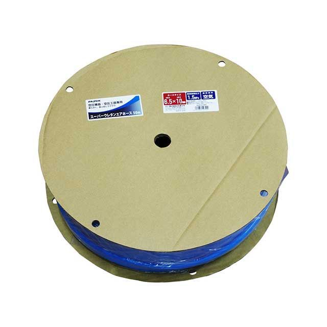 パオック スーパーウレタンエアホース 6.5×50m巻（スカイブルー） paock