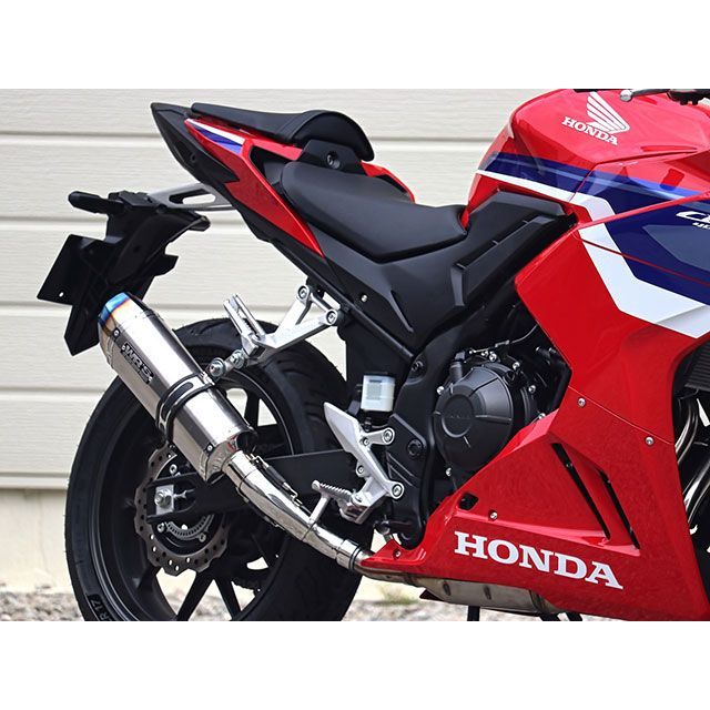 ダブルアールズ CBR400R JMCA スリップオン SS-OVAL ショート ソリッド