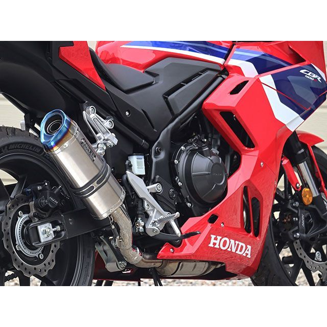 ダブルアールズ CBR400R JMCA スリップオン SS-OVAL ショート ソリッド