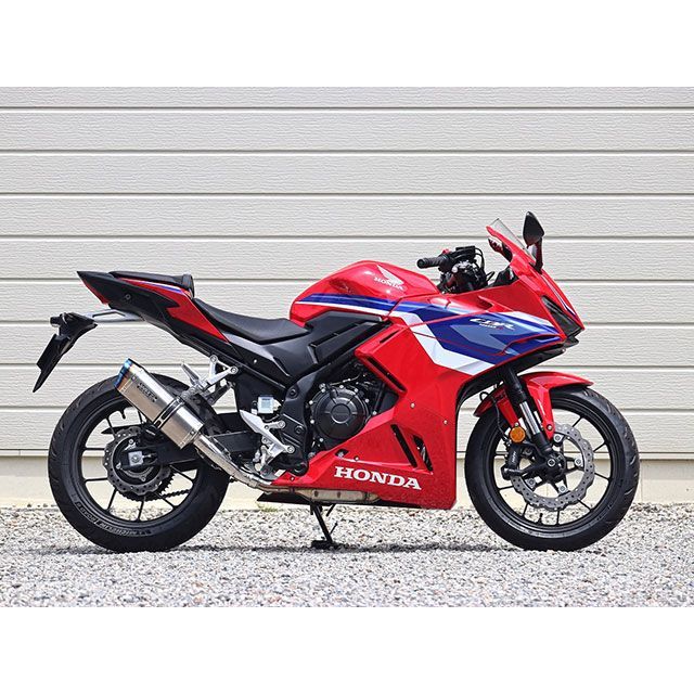 ダブルアールズ CBR400R JMCA スリップオン SS-OVAL ショート ソリッド