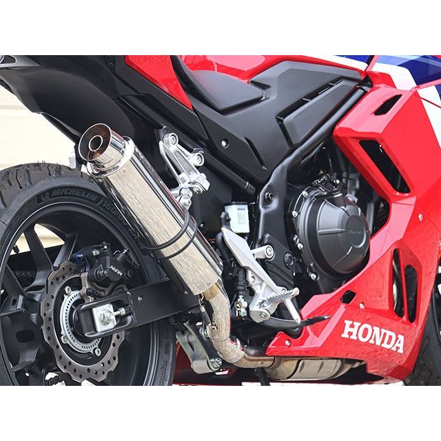 ダブルアールズ CBR400R JMCA スリップオン ラウンド・ステンレス