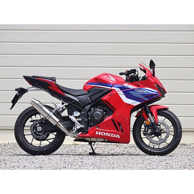 ダブルアールズ CBR400R JMCA スリップオン ラウンド・ステンレス