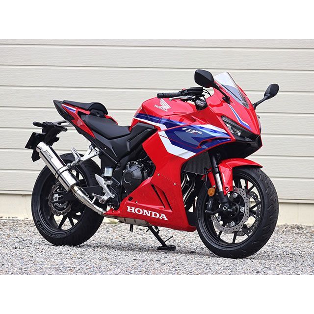 ダブルアールズ CBR400R JMCA スリップオン ラウンド・ステンレス