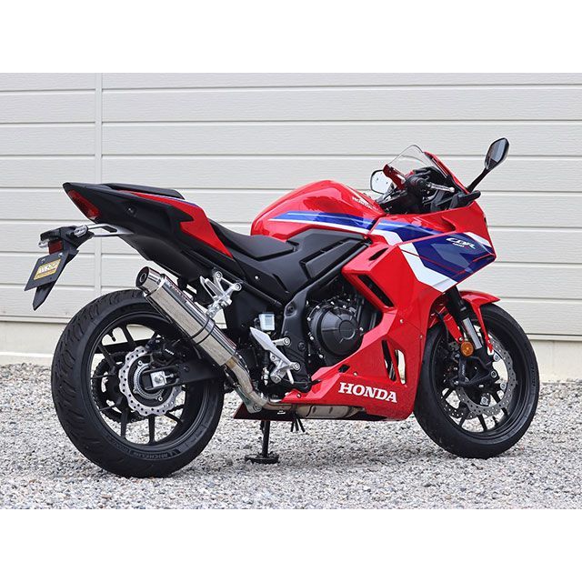 ダブルアールズ CBR400R JMCA スリップオン ラウンド・ステンレス