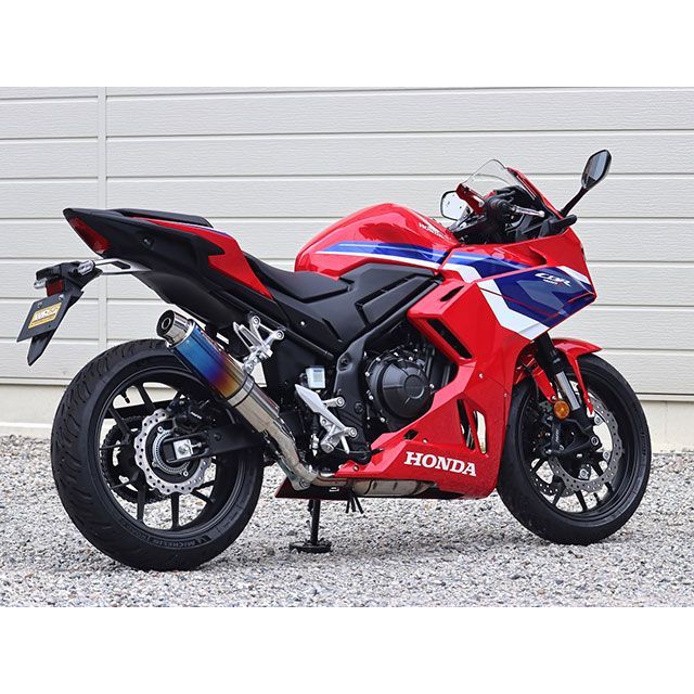 ダブルアールズ CBR400R JMCA スリップオン ラウンド・焼き色