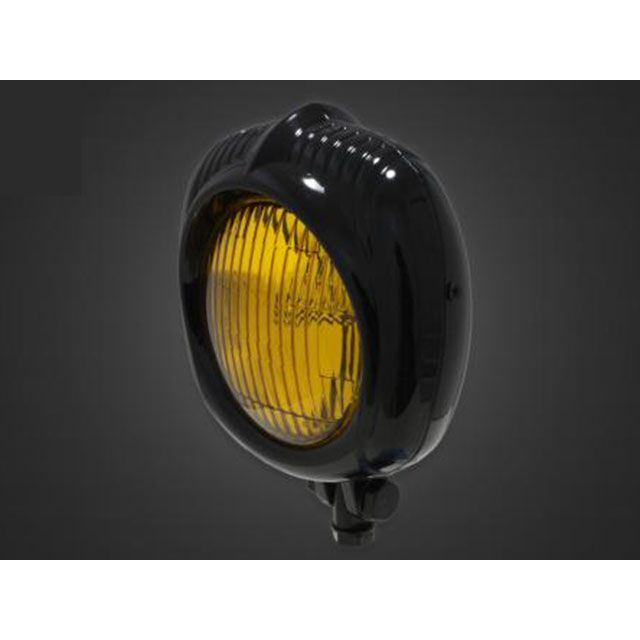 車宿りT&F 汎用 エレクトロライン54レプリカヘッドライト（ステー皆無） 印字機 黒いこと・黄色水晶体 T&F