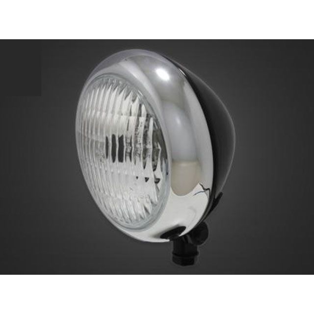 ガレージT&F ビラーゴ250/S ビラーゴ250（S） 4.5インチトラクターヘッドライト＋ステーSET（タイプA） タイプ メッキリム/ブラック…