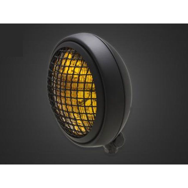 ガレージT&F マグナ50 マグナ50 5.75インチグリルヘッドライト＋ステーSET（タイプH） タイプ マットブラック・イエローレンズ T&F