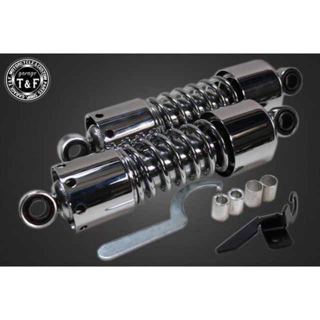 ガレージT&F エリミネーター400 ツインサスペンション265mm（メッキ） T&F