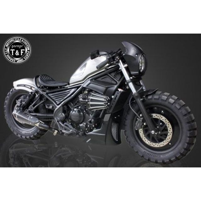 ガレージT&amp;F レブル250S レブル250 レブル250 コンバットマフラー シングルKIT（カーボン柄） T&amp;F_2