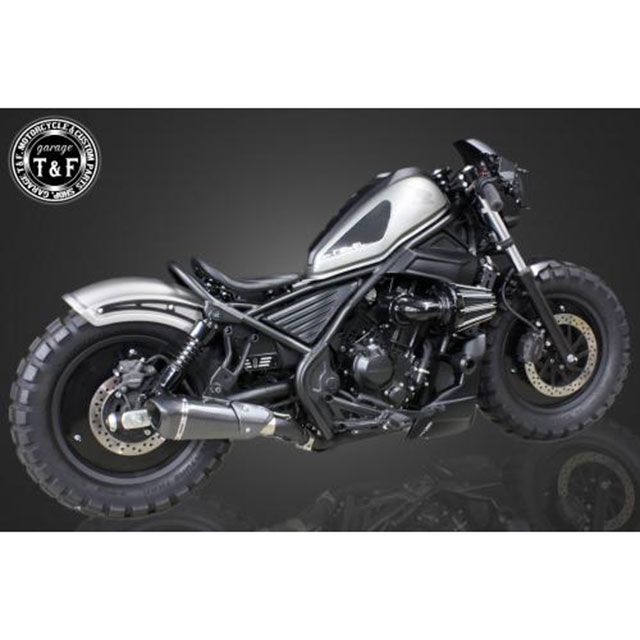 ガレージT&amp;F レブル250S レブル250 レブル250 コンバットマフラー シングルKIT（カーボン柄） T&amp;F_4