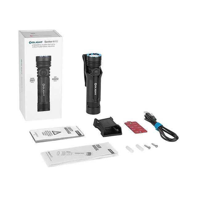 オーライト Olight Seeker 4 Pro ミッドナイトブルー Olight Seeker 4 Pro Midnight Blue 4600 Lumens - Blade HQ