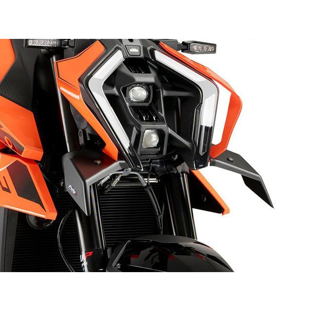 プーチ 990 DUKE 990 DUKE R フロントダウンフォースネイキッドスポイラー（マットブラック） Puig