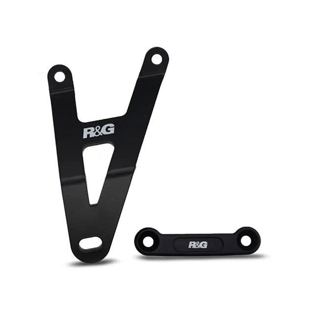 アールアンドジー CB750 Hornet エキゾーストハンガー＆Blanking Plate kit（ブラック） R&amp;G