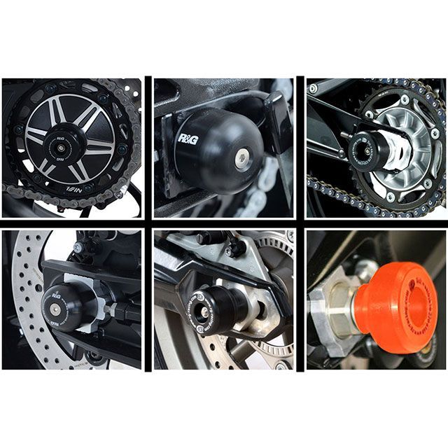 アールアンドジー CBR600RR リアスウィングアームスライダー（ブラック） R&G 9,677円
