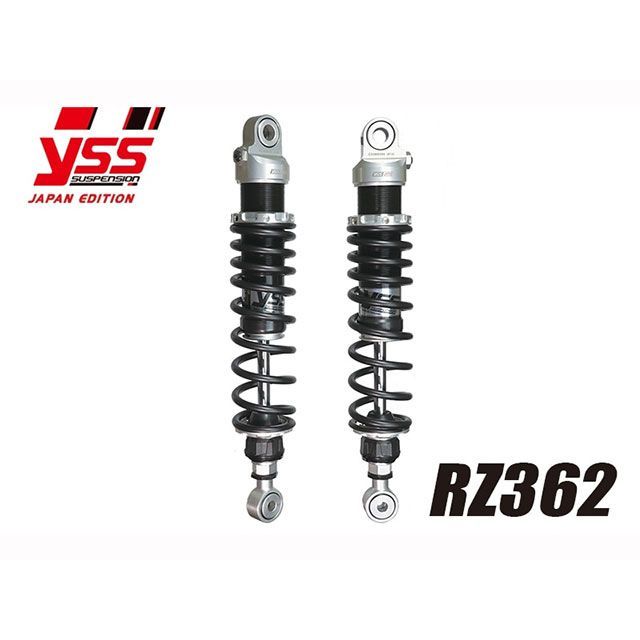 YSS CB500 リアサスペンション ツインショック RZ362【2本セット】（シルバーボディ） カラー イエロー YSS RACING バイク