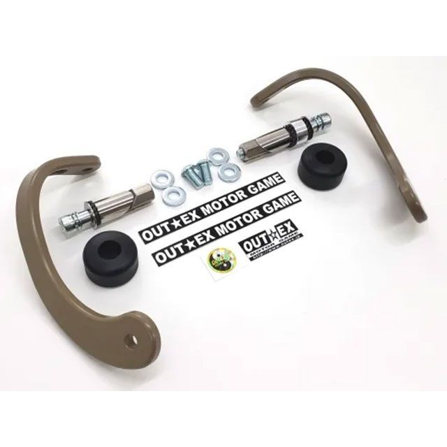 アウテックス CT125/クロスカブ/DAX125/スーパーカブ用 振動吸収レバーガード 削り出しワンピース板厚8mm 軽量タイプ焼付塗装（マットフ…