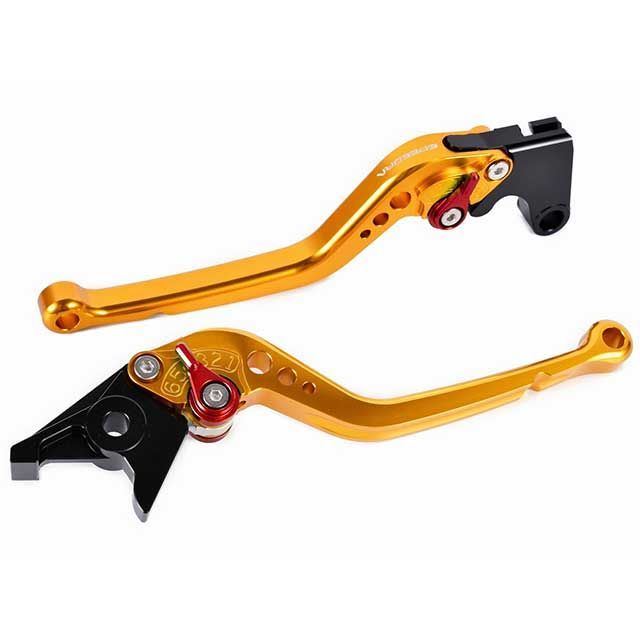 SPEEDRA XMAX250 アジャストレバー スタンダードロング（レバー本体カラー：ゴールド） アジャスターカラー ブラック SPEEDRA