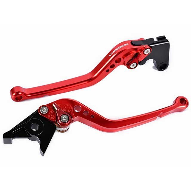 SPEEDRA XMAX250 アジャストレバー スタンダードロング（レバー本体カラー：レッド） アジャスターカラー ゴールド SPEEDRA