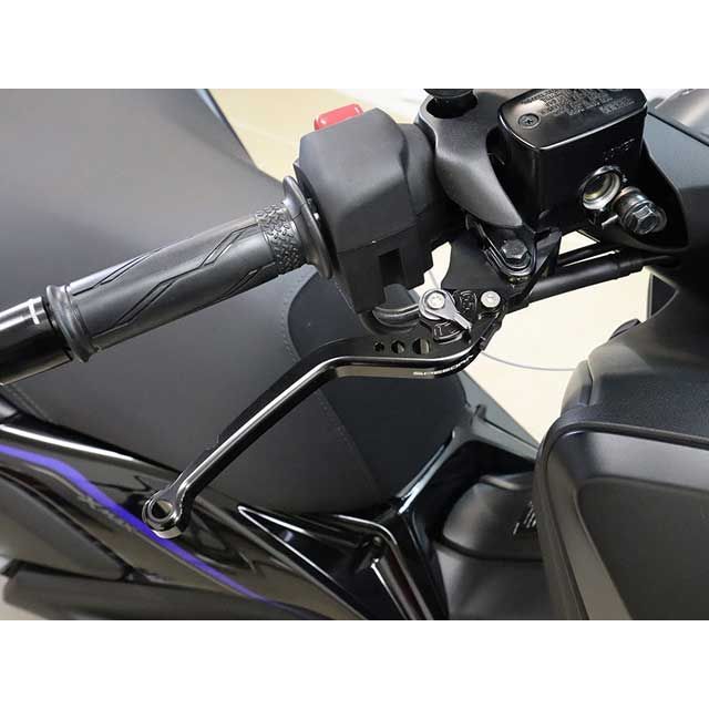 SPEEDRA XMAX250 アジャストレバー スタンダードロング（レバー本体カラー：マットチタン） アジャスターカラー マットブラック SPEE…_1