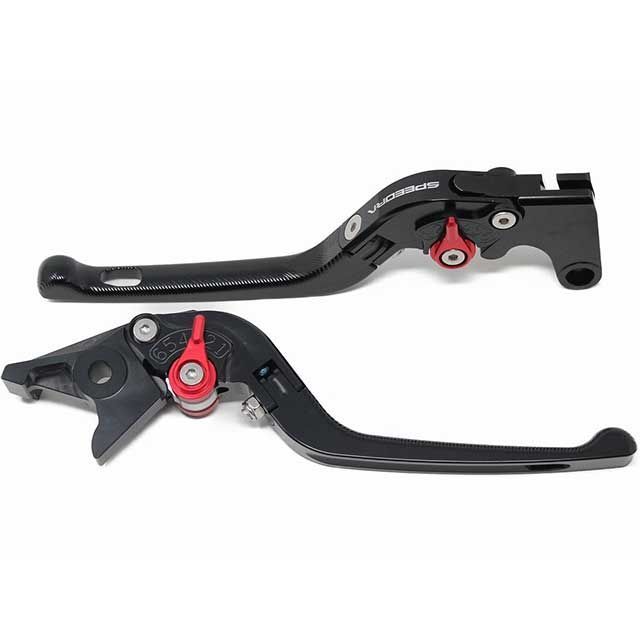 SPEEDRA XMAX250 アジャストレバー 3D可倒式（レバー本体カラー：ブラック） アジャスターカラー シルバー SPEEDRA