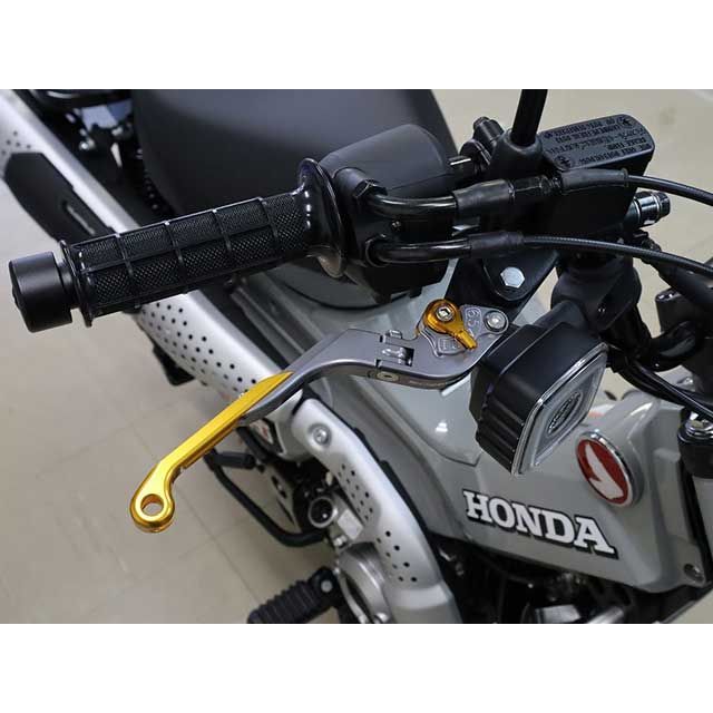 正規品／リデア 可倒式アジャストショートブレーキレバー（レッド） アジャスト：ブラック RIDEA バイク リデア GSX-R1000 GSX-R750⁄GSX-R600 可倒式アジャストショート