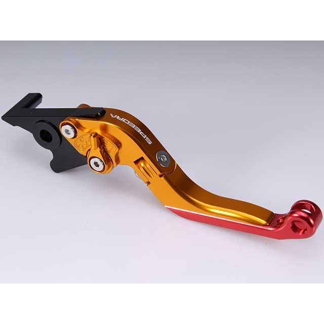 SPEEDRA アジャストブレーキレバー 可倒延長式（レバー本体カラー：ゴールド） アジャスターカラー レッド エクステンションカラー シルバー S…