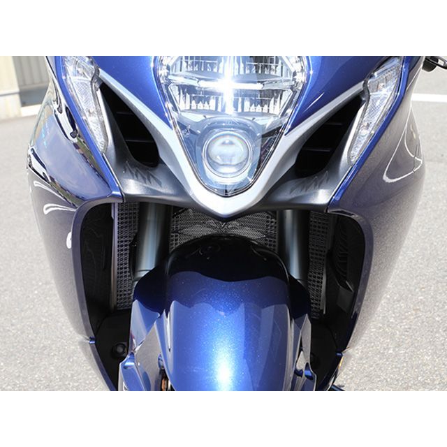 アールズギア Hayabusa ラジエター・オイルクーラーガードセット（ラージロゴ/シルバー） R’s GEAR_2