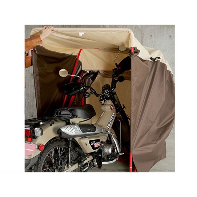 【メーカー直送】ドッペルギャンガー バイクシェルター3（ブラウン） DOPPELGANGER_9