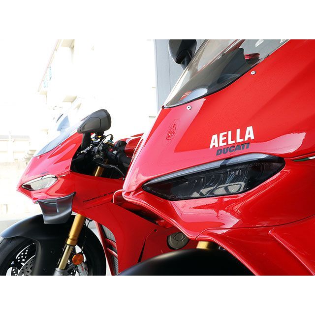 アエラ PANIGALE V4/S 7G ヘッドライトプロテクション PANIGALE V4/S 7G（スモーク） AELLA_3