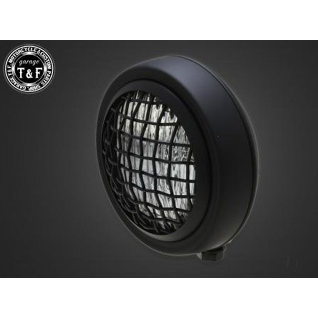 ガレージT&F ビラーゴ250/S ビラーゴ250（S） 4.5インチグリルヘッドライト＋ステーSET（タイプA） タイプ マットブラック/クリアー…