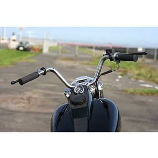 FORK フォーク ナローライズクランプ＆バーセット Shoulder clamp(Flat) ＋”British high” Bar sportster ’04- 他ライザーがソリッドマウントの車種 FORK フォーク ナローライズクランプ＆バーセット Type \u201dH\u201d clamp ＋