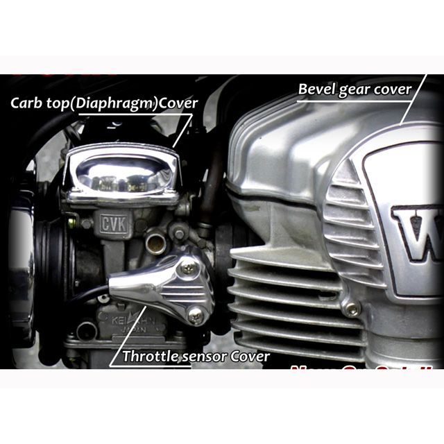 フォーク W650 キャブレタートップカバー for W650 シャープフィン
