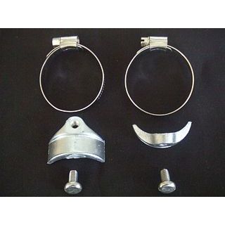 フォーク 汎用 45パイエキゾーストパイプ用 ヒートガード Fin Short FORK_2
