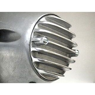 フォーク Sportster（ラバーマウントモデル） B/T 7フィン ポイントカバー 2穴 横穴 カラー ポリッシュ FORK_1