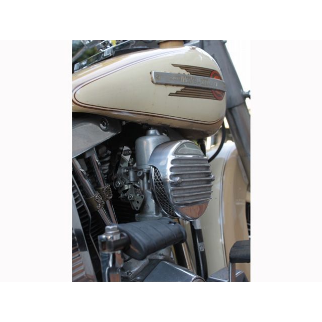 フォーク Harley-Davidson スリップオンカバー for SU エアクリーナー 7フィン カバード カラー ポリッシュ FORK_1