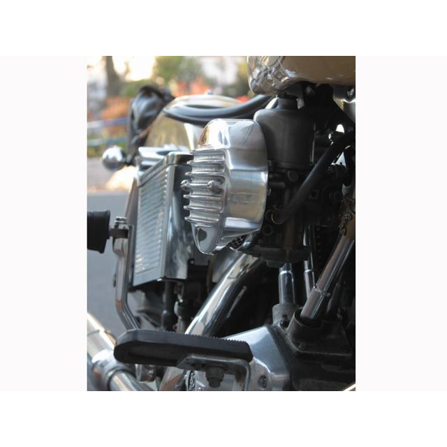 フォーク Harley-Davidson スリップオンカバー for SU エアクリーナー 7フィン カバード カラー ポリッシュ FORK_2