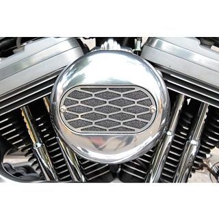 フォーク EVO B/T（純正CVキャブ装着車） マルチフェイス エアクリーナー ダイアインサート for Evo（CVキャブ） カラー ポリッシュ…