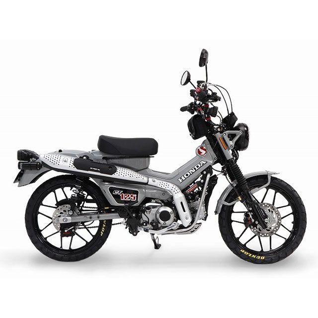 ゲイルスピード CT125 ハンターカブ TYPE-X フロント（185-17）ソリッドホワイト Gコート仕様 GALESPEED_4