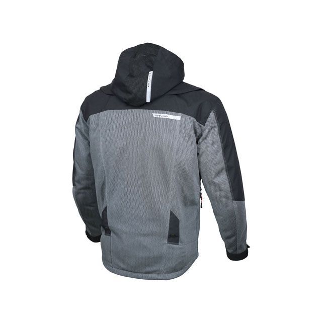 HDS-MS ヒットエアー hit-air フーデッドエアバッグメッシュジャケット ダークグレー Sサイズ SP店 ヒットエアー HDS-MS フーデッドエアバッグメッシュジャケット