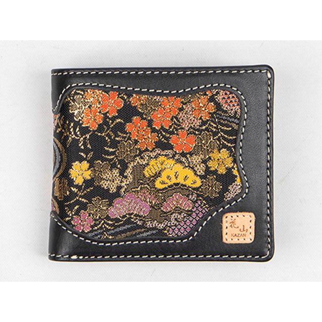 デグナー WV-10K 花山レザーウォレット（流水雪輪/ブラック） DEGNER