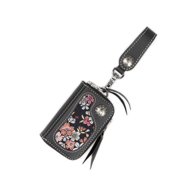 デグナー K-25K 花山レザーキーウォレット（京桜/ブラック） DEGNER