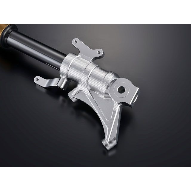 オーバーレーシング GROM Monkey125 フロントフォークボトム ラジアルマウント（シルバー） OVER RACING_2