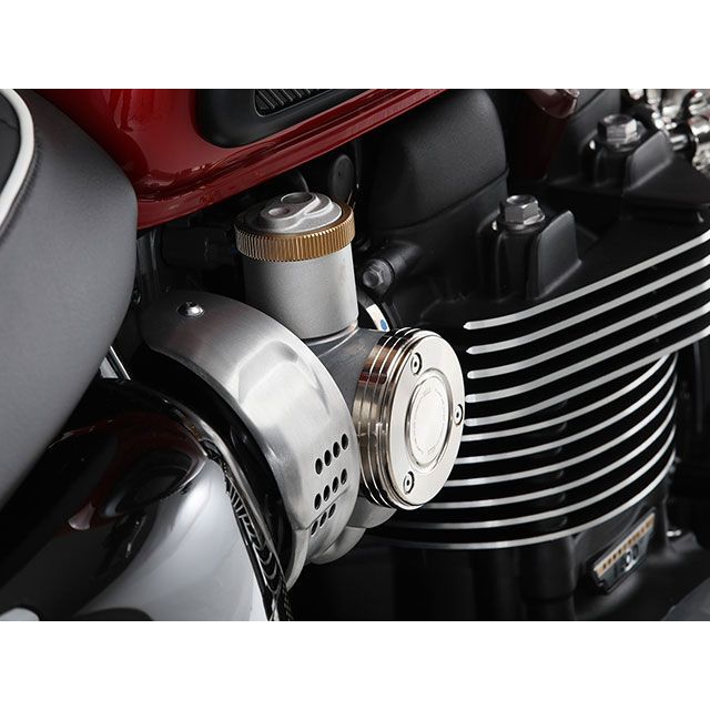 アエラ ボンネビルT120 スロットルボディ/インジェクション カバー Triumph Bonneville T120（ブラック） AELLA_7