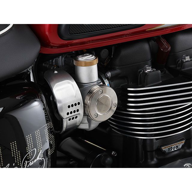 アエラ ボンネビルT120 スロットルボディ/インジェクション カバー Triumph Bonneville T120（ブラック） AELLA_8