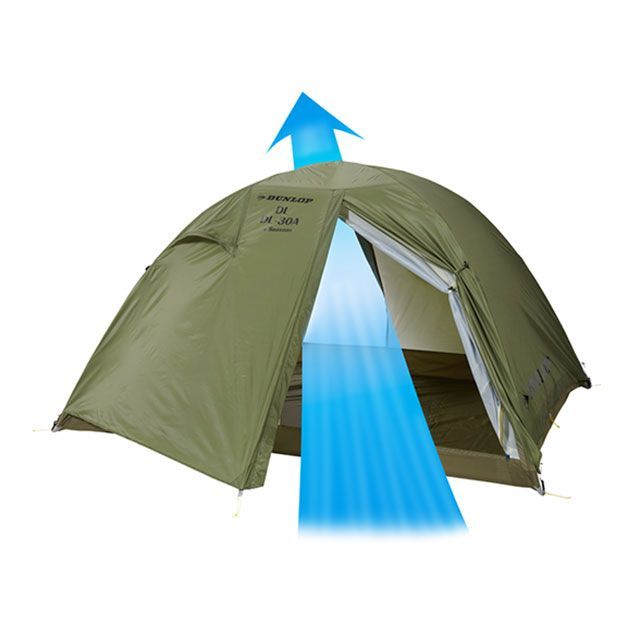 ダンロップ アウトドア DL-30A 4S・両入口軽量ダブルウォールテント3人
