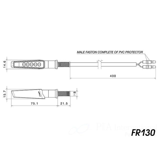 リゾマ 汎用 VISION Indicator Light pair set（ブラック） RIZOMA_1