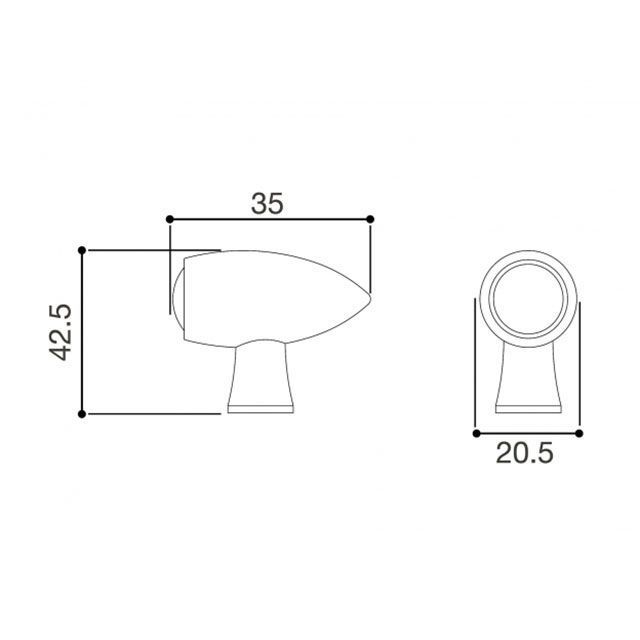 リゾマ 汎用 Indicator light「CLUB S」 pair set（ブラック） RIZOMA_1
